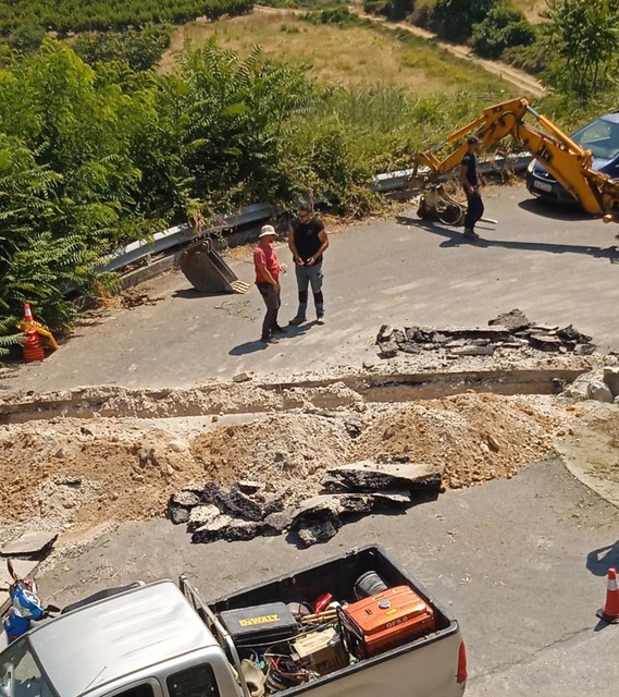 Αποκατάσταση βλάβης κάτω από τα «Σφαγεία»